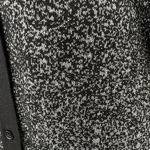 NWOT SOMA Lurex Duster Black & Silver Metallic Long Loungewear Cardigan … - Picture 8 of 16